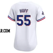 Sam Huff Women's Texas Rangers Gold Limited White 2024 Collection Jersey