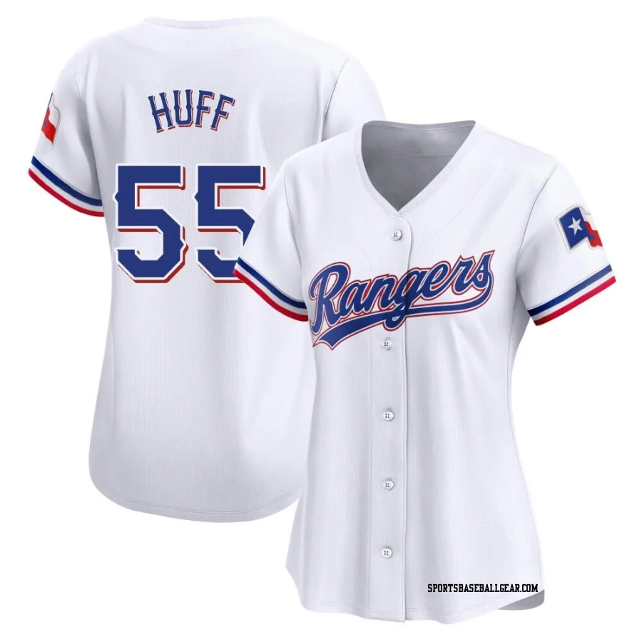 Sam Huff Women's Texas Rangers White Limited Home Jersey
