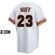 Sam Huff Youth San Francisco Giants White Limited Throwback Cooperstown Collection Jersey
