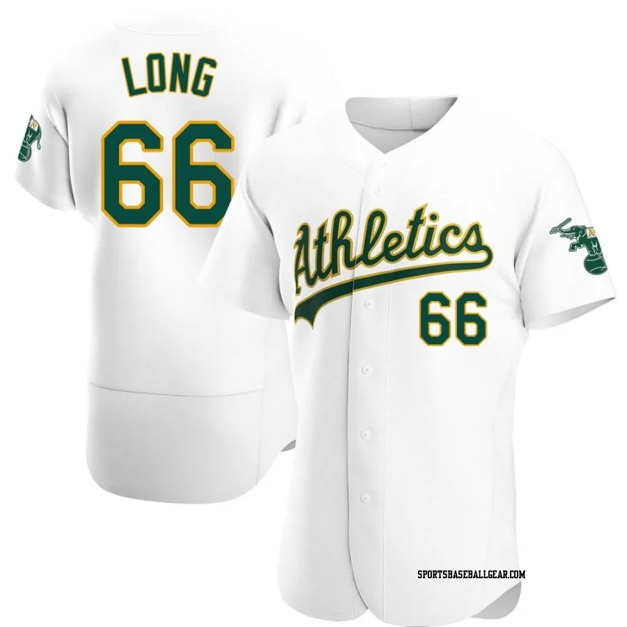 Sam Long Men's Oakland Athletics White Authentic Home Jersey