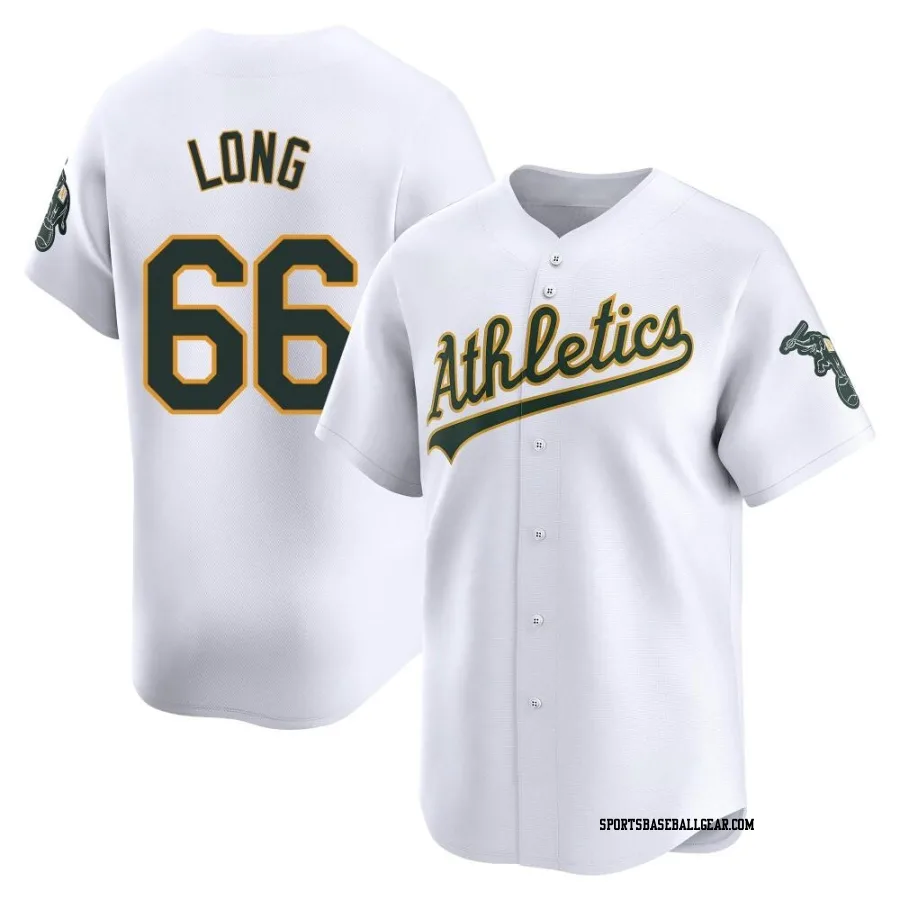 Sam Long Men's Oakland Athletics White Limited Home Jersey