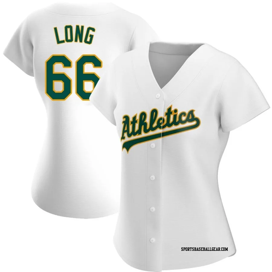 Sam Long Women's Oakland Athletics White Authentic Home Jersey