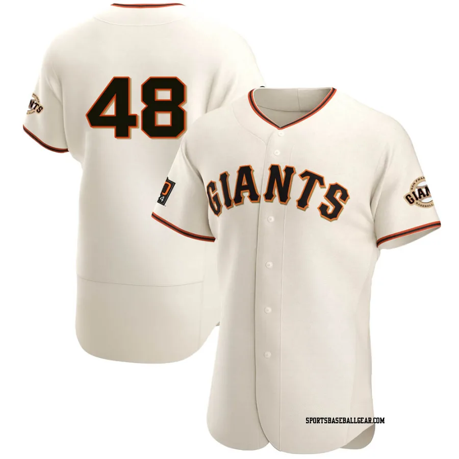 Sam Mcdowell Men's San Francisco Giants Cream Authentic Home Jersey
