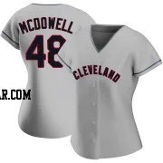 Sam Mcdowell Women's Cleveland Guardians Gray Replica Road Jersey