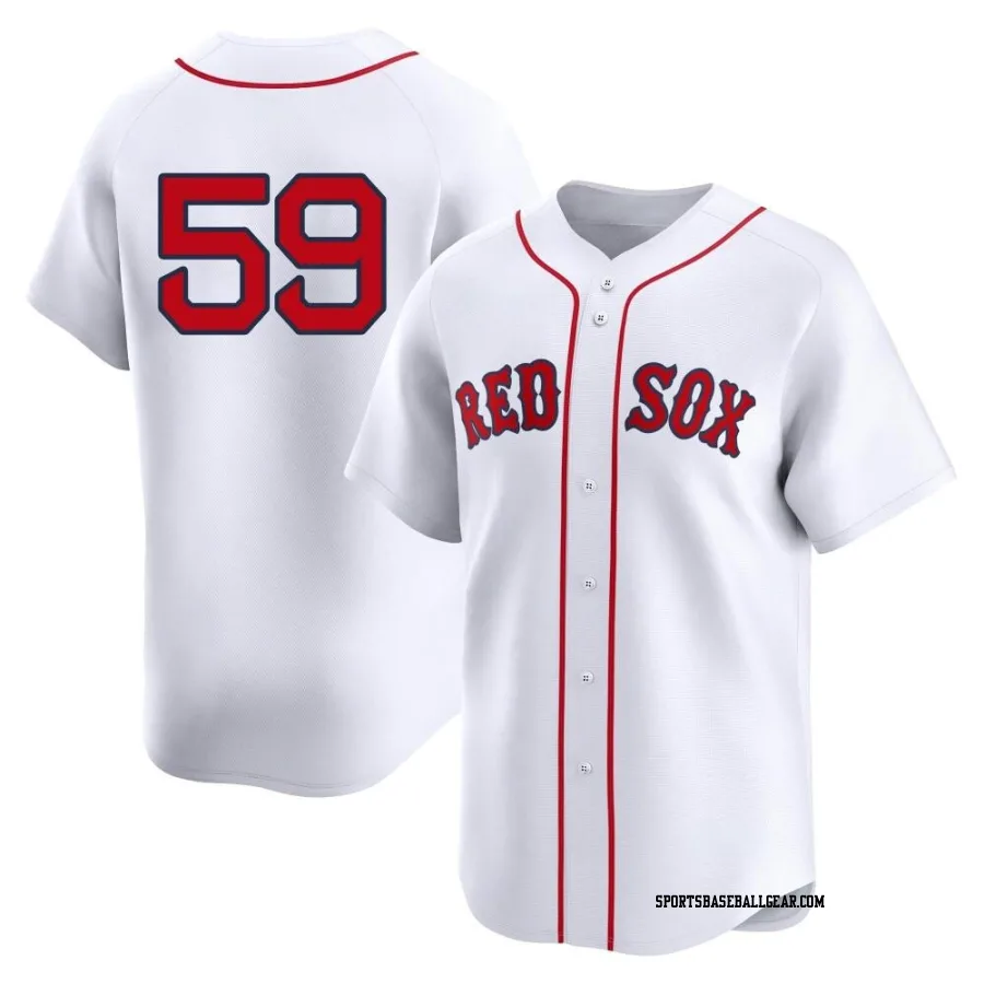 Sam Travis Youth Boston Red Sox White Limited 2nd Home Jersey