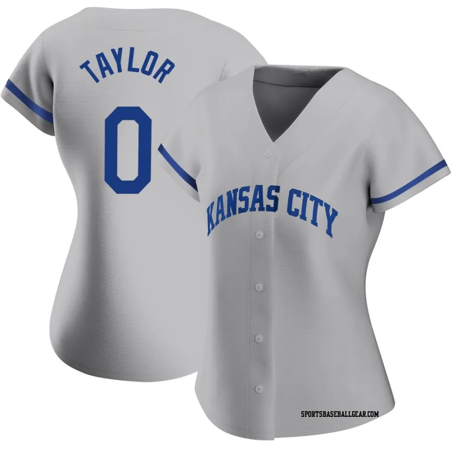 Samad Taylor Women's Kansas City Royals Gray Replica 2022 Road Jersey