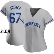 Samir Duenez Women's Kansas City Royals Gray Authentic 2022 Road Jersey