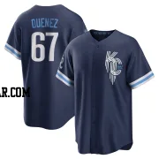 Samir Duenez Youth Kansas City Royals Navy Replica 2022 City Connect Jersey