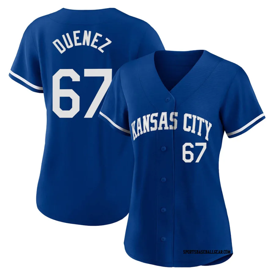 Samir Duenez Youth Kansas City Royals Royal Replica 2022 Alternate Jersey