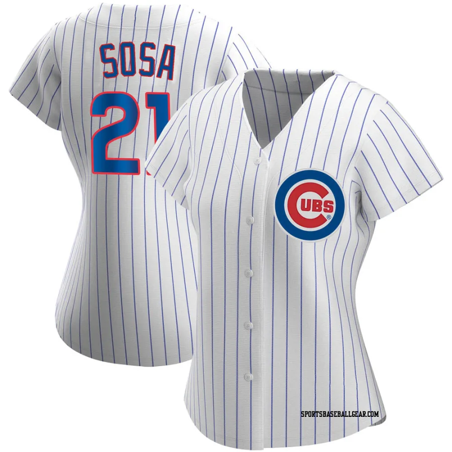Sammy Sosa Women's Chicago Cubs White Authentic Home Jersey