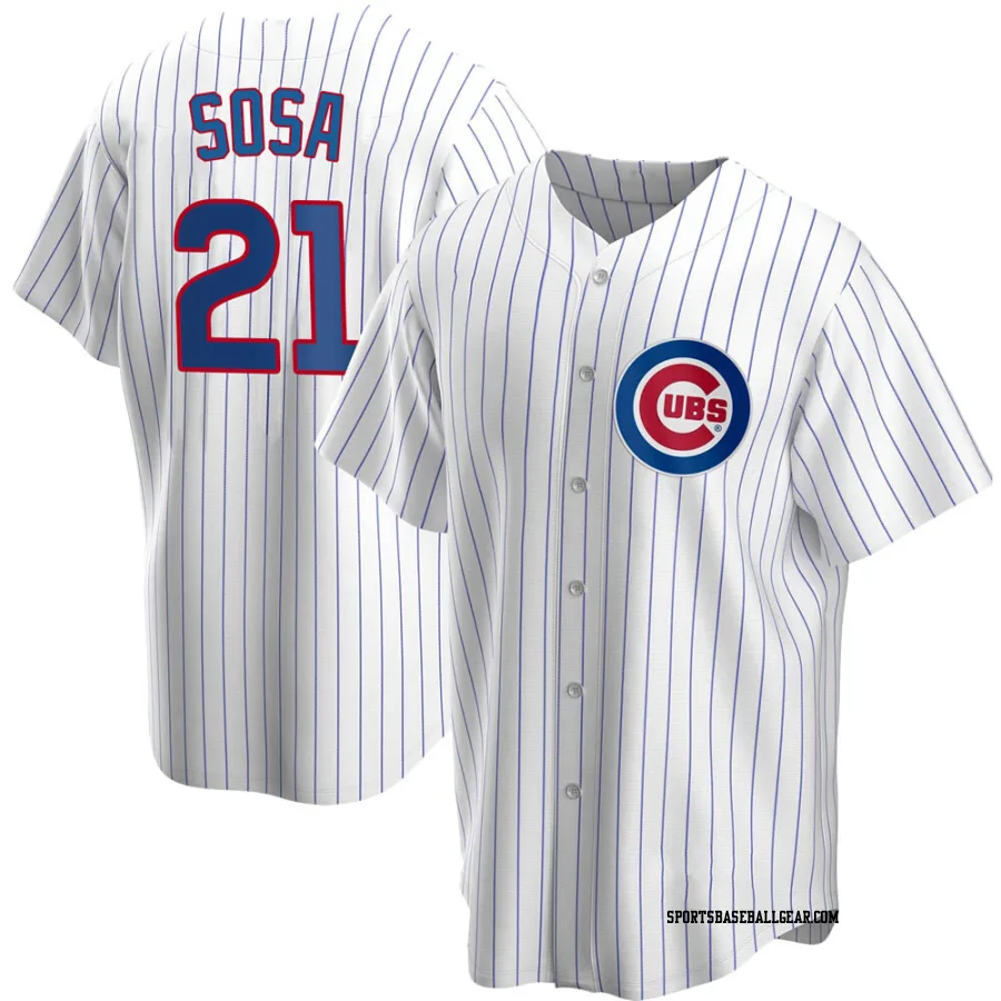 Sammy Sosa Youth Chicago Cubs White Replica Home Jersey