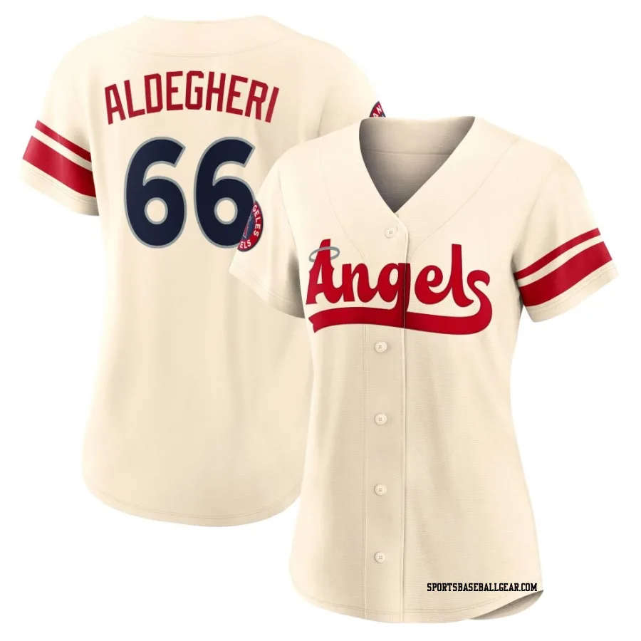 Samuel Aldegheri Women's Los Angeles Angels Cream Replica 2022 City Connect Jersey