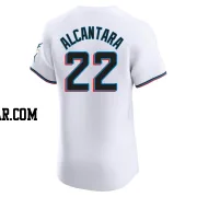 Sandy Alcantara Men's Miami Marlins White Elite Home Jersey