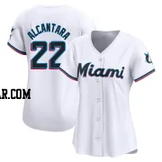 Sandy Alcantara Women's Miami Marlins White Limited Home Jersey