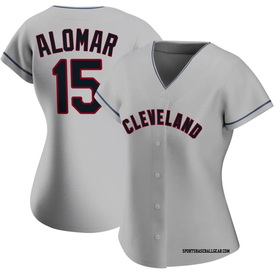Sandy Alomar Women's Cleveland Guardians Gray Authentic Road Jersey