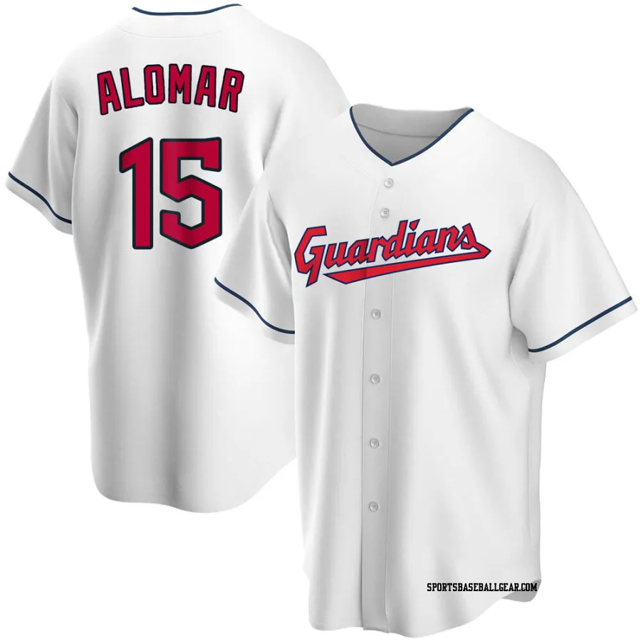 Sandy Alomar Youth Cleveland Guardians White Replica Home Jersey
