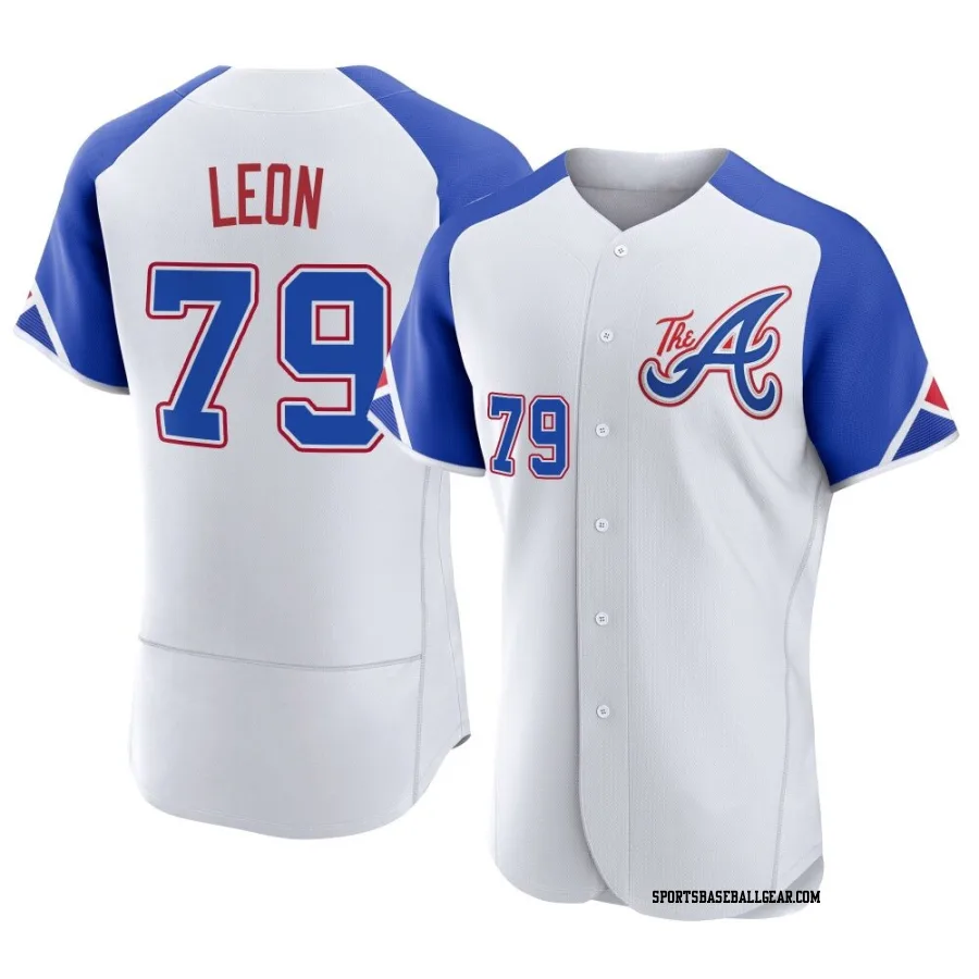 Sandy Leon Men's Atlanta Braves White Authentic 2023 City Connect Jersey