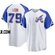 Sandy Leon Men's Atlanta Braves White Replica 2023 City Connect Jersey