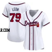 Sandy Leon Women's Atlanta Braves White Limited Home Jersey