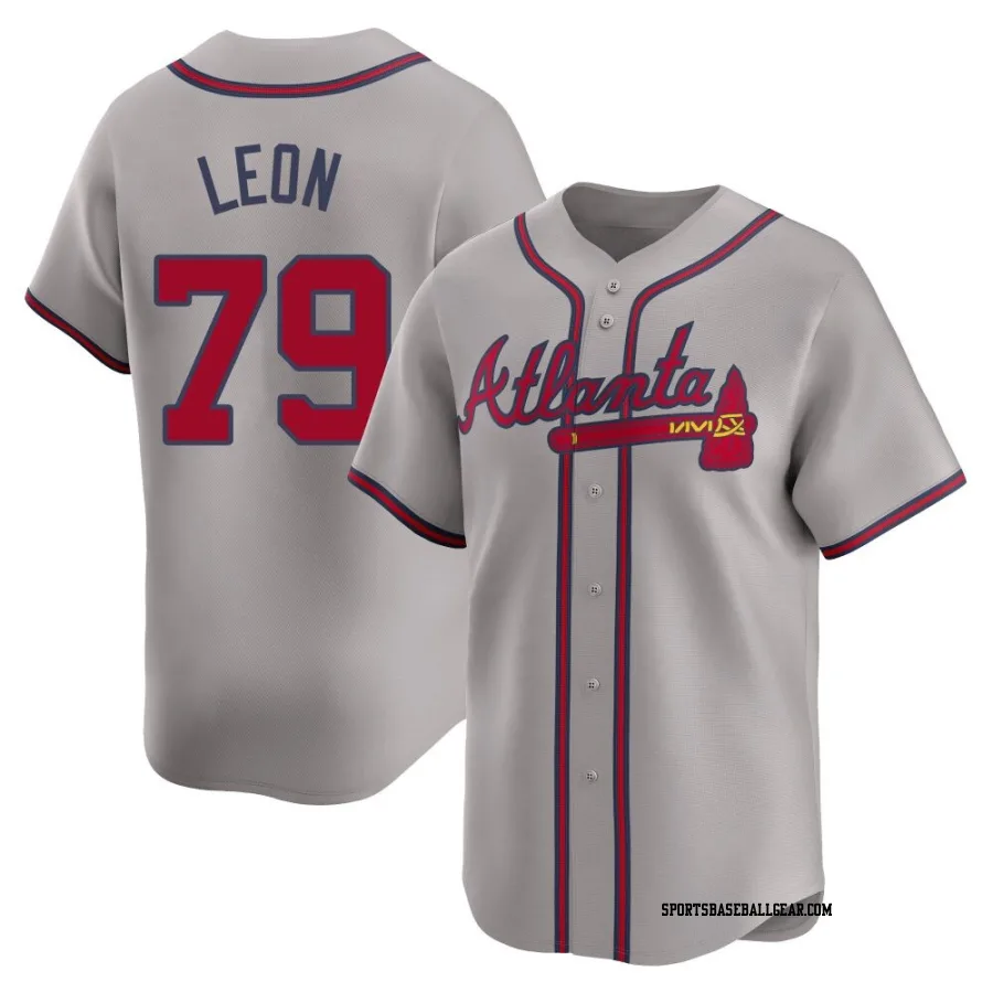 Sandy Leon Youth Atlanta Braves Gray Limited Away Jersey