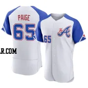 Satchel Paige Men's Atlanta Braves White Authentic 2023 City Connect Jersey