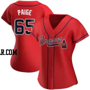Satchel Paige Women's Atlanta Braves Red Replica Alternate Jersey