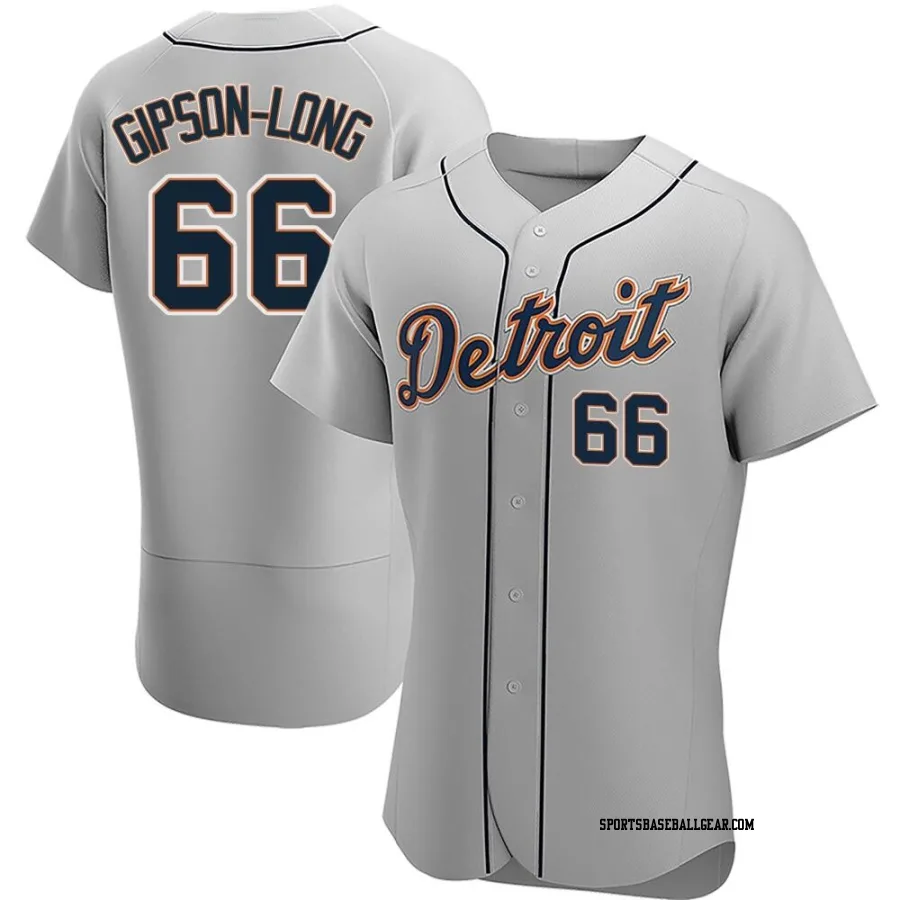 Sawyer Gipson-Long Men's Detroit Tigers Gray Authentic Road Jersey