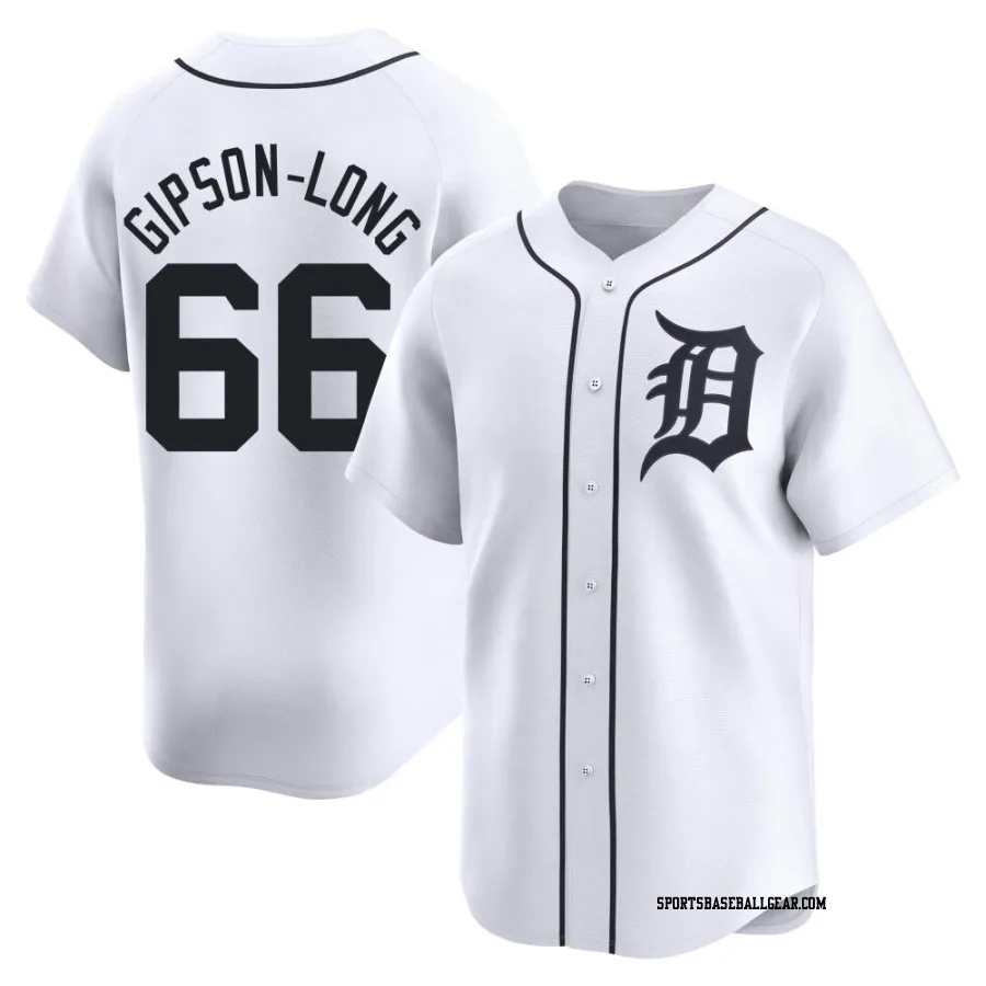 Sawyer Gipson-Long Youth Detroit Tigers White Limited Home Jersey