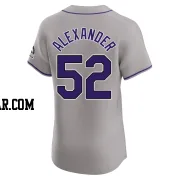 Scott Alexander Men's Colorado Rockies Gray Elite Road Jersey