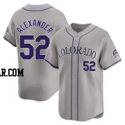 Scott Alexander Men's Colorado Rockies Gray Limited Road Jersey