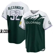 Scott Alexander Men's Colorado Rockies Green Replica 2022 City Connect Jersey