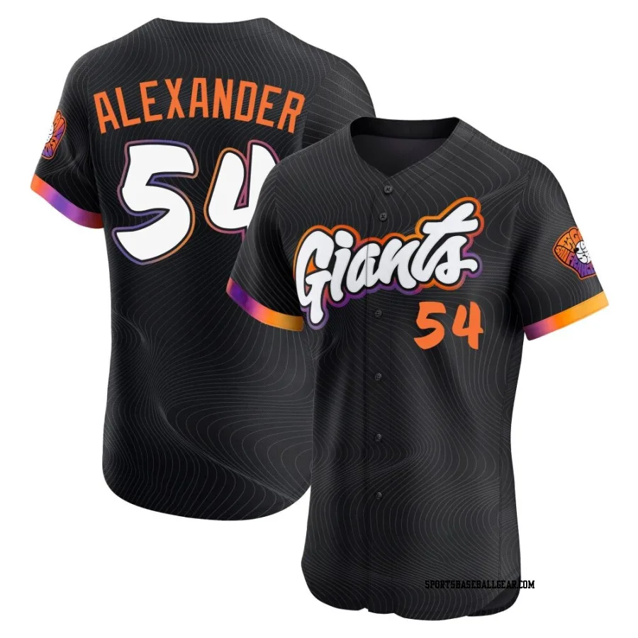 Scott Alexander Men's San Francisco Giants Anthracite Elite 2025 City Connect Jersey