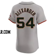Scott Alexander Men's San Francisco Giants Gray Elite Road Jersey