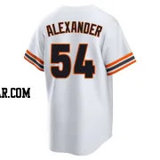 Scott Alexander Men's San Francisco Giants White Limited Throwback Cooperstown Collection Jersey