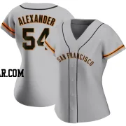 Scott Alexander Women's San Francisco Giants Gray Authentic Road Jersey