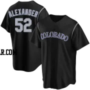 Scott Alexander Youth Colorado Rockies Black Replica Alternate Jersey