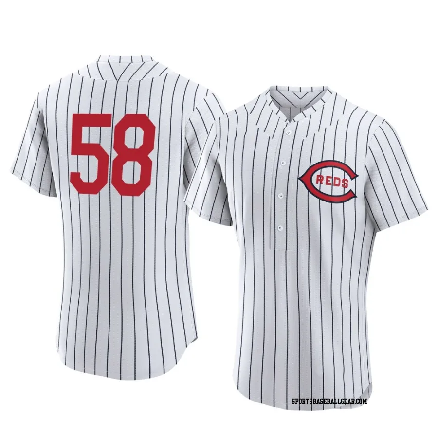 Scott Barlow Men's Cincinnati Reds White Authentic 2022 Field Of Dreams Jersey
