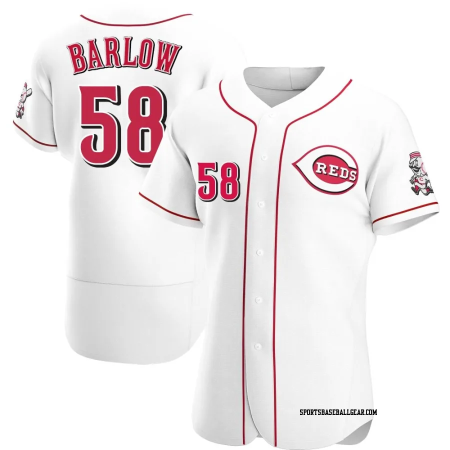 Scott Barlow Men's Cincinnati Reds White Authentic Home Jersey