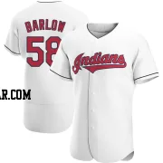 Scott Barlow Men's Cleveland Guardians White Authentic Home Jersey