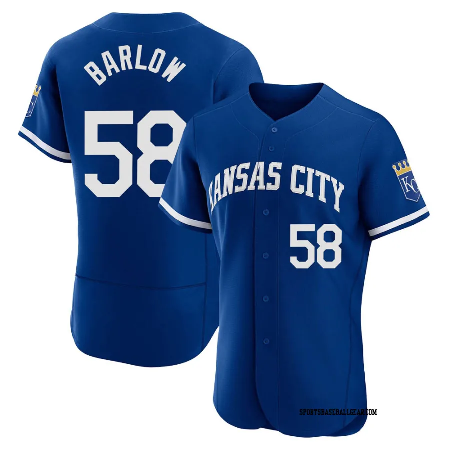 Scott Barlow Men's Kansas City Royals Royal Authentic 2022 Alternate Jersey