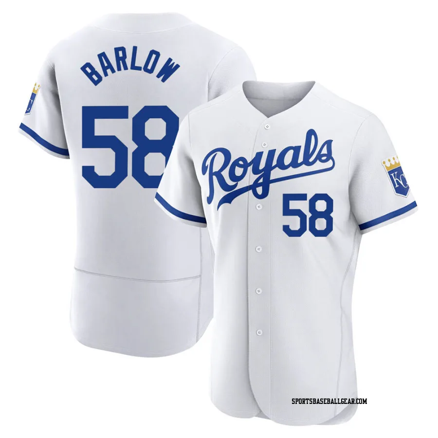 Scott Barlow Men's Kansas City Royals White Authentic 2022 Home Jersey