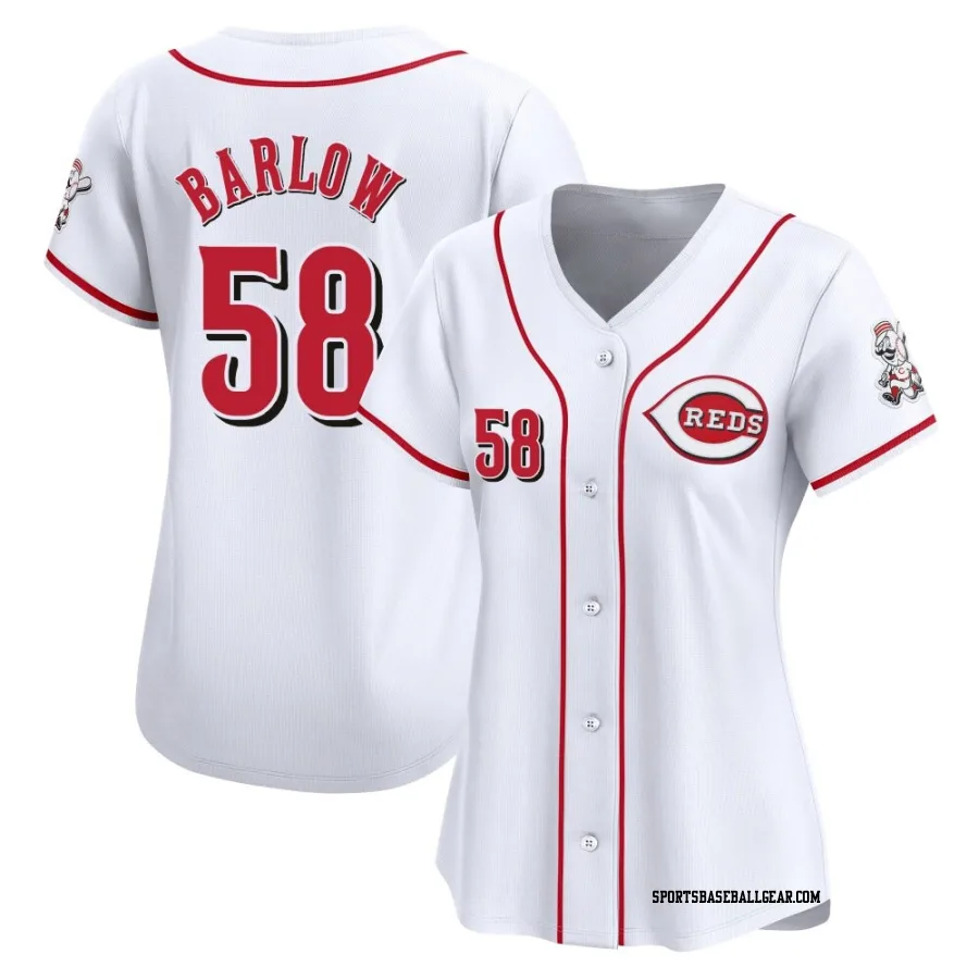 Scott Barlow Women's Cincinnati Reds White Limited Home Jersey
