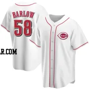 Scott Barlow Youth Cincinnati Reds White Replica Home Jersey