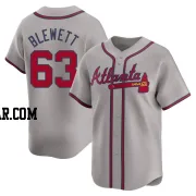 Scott Blewett Men's Atlanta Braves Gray Limited Away Jersey