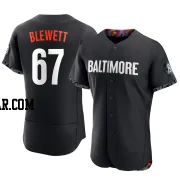 Scott Blewett Men's Baltimore Orioles Black Authentic 2023 City Connect Jersey