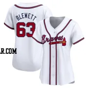 Scott Blewett Women's Atlanta Braves White Limited Home Jersey