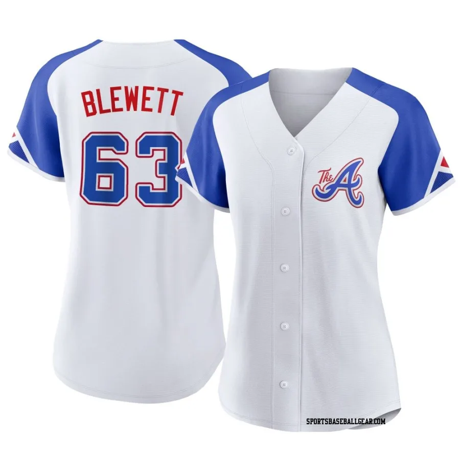 Scott Blewett Women's Atlanta Braves White Replica 2023 City Connect Jersey