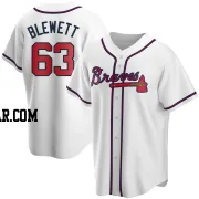 Scott Blewett Youth Atlanta Braves White Replica Home Jersey