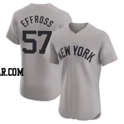 Scott Effross Men's New York Yankees Gray Elite Road Jersey