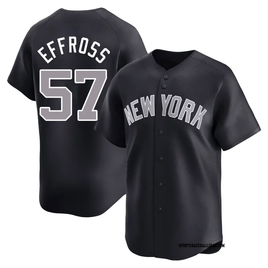 Scott Effross Men's New York Yankees Navy Limited Alternate Jersey